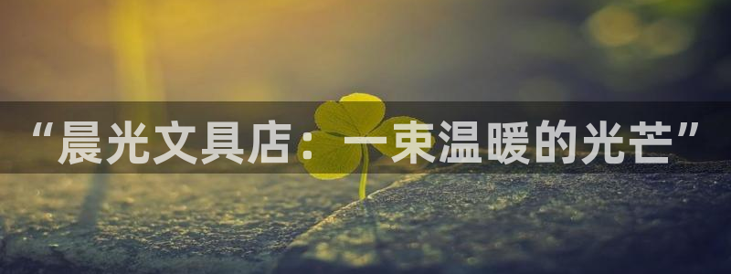 龙八国际官方网站：“晨光文具店：一束温暖